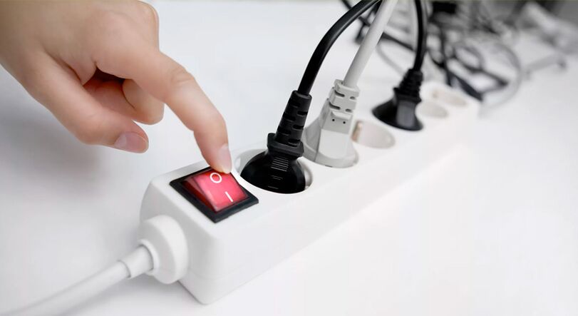 Wyłączenie zasilania przedłużacza